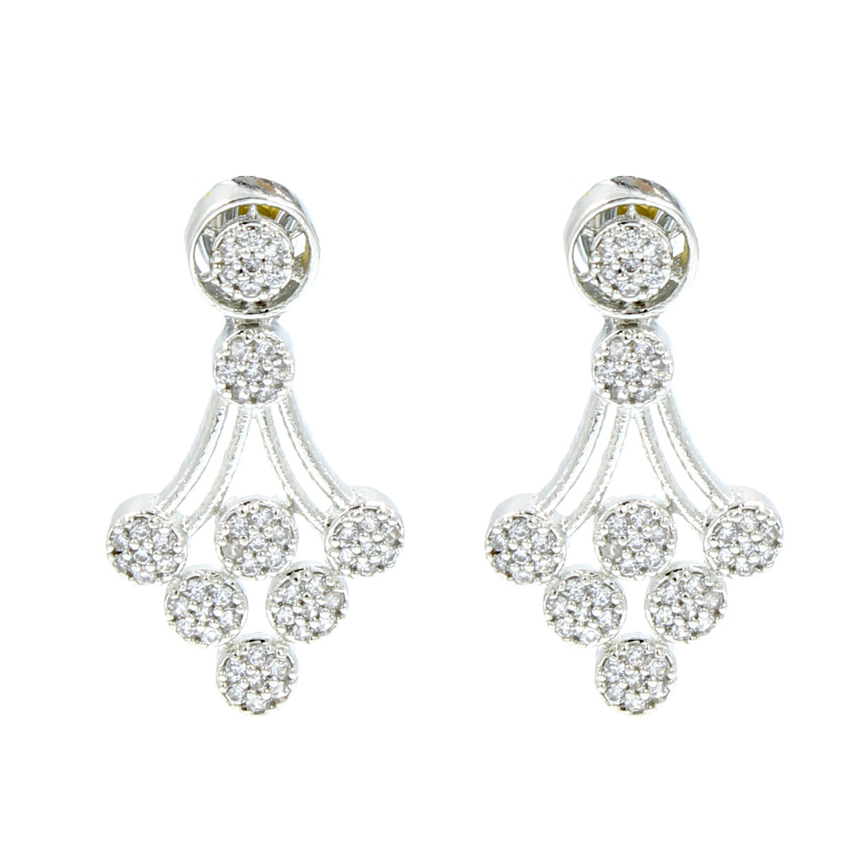 Stunning American Diamond Necklace Set Short