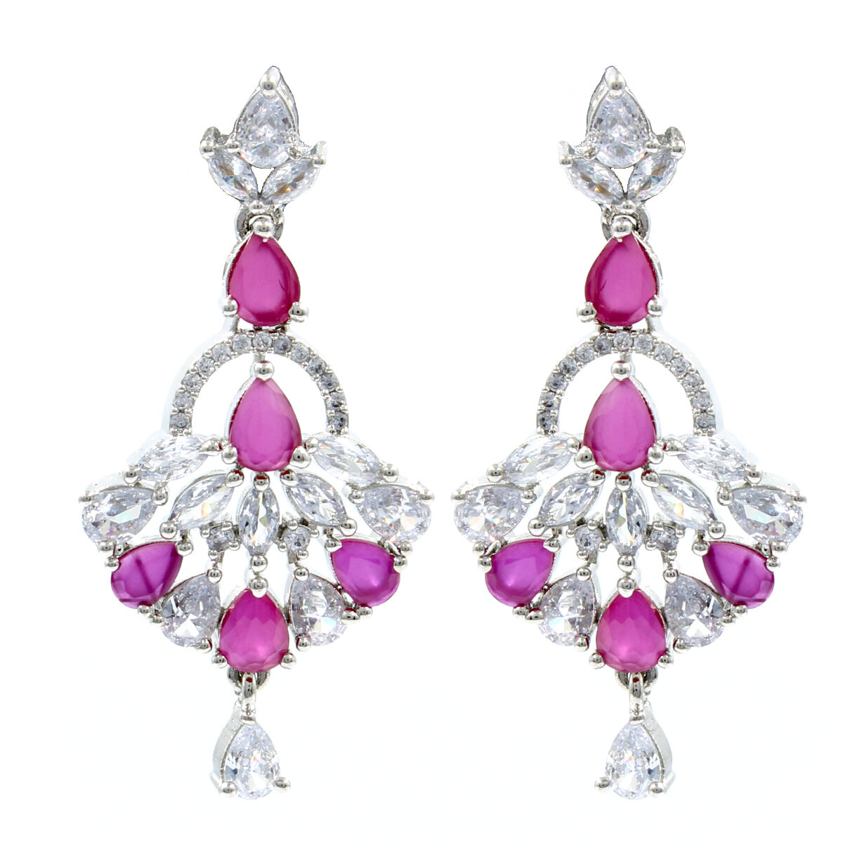 Orlenna Beautifully Crafted American Diamond Necklace Set Short