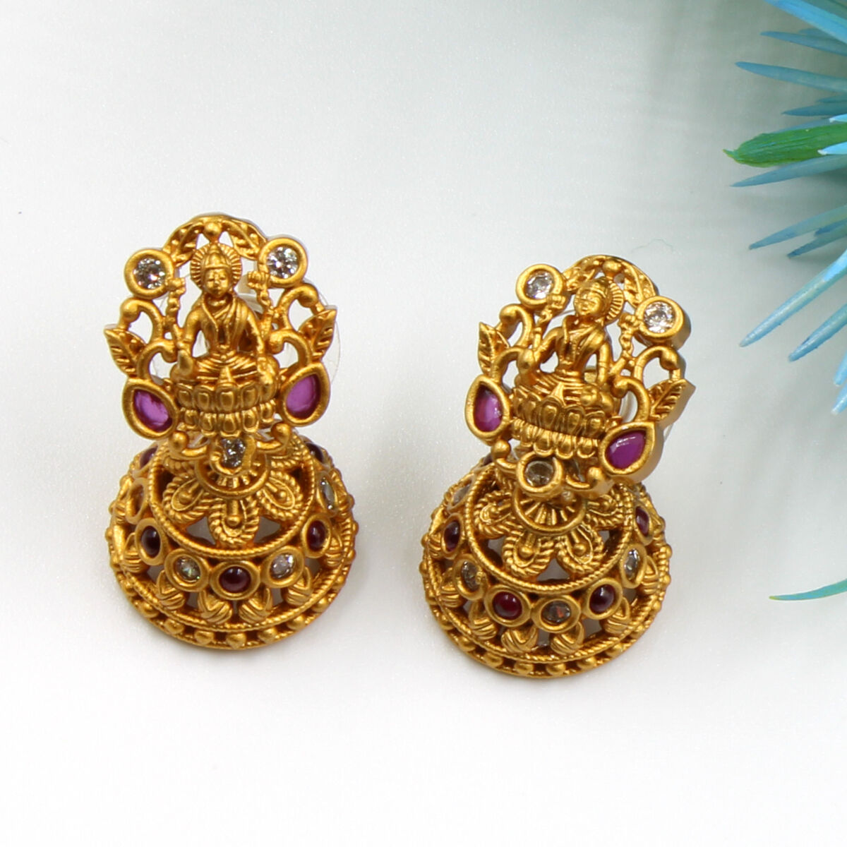 Orlenna Traditional Temple American Diamond & Pearl Combo Set