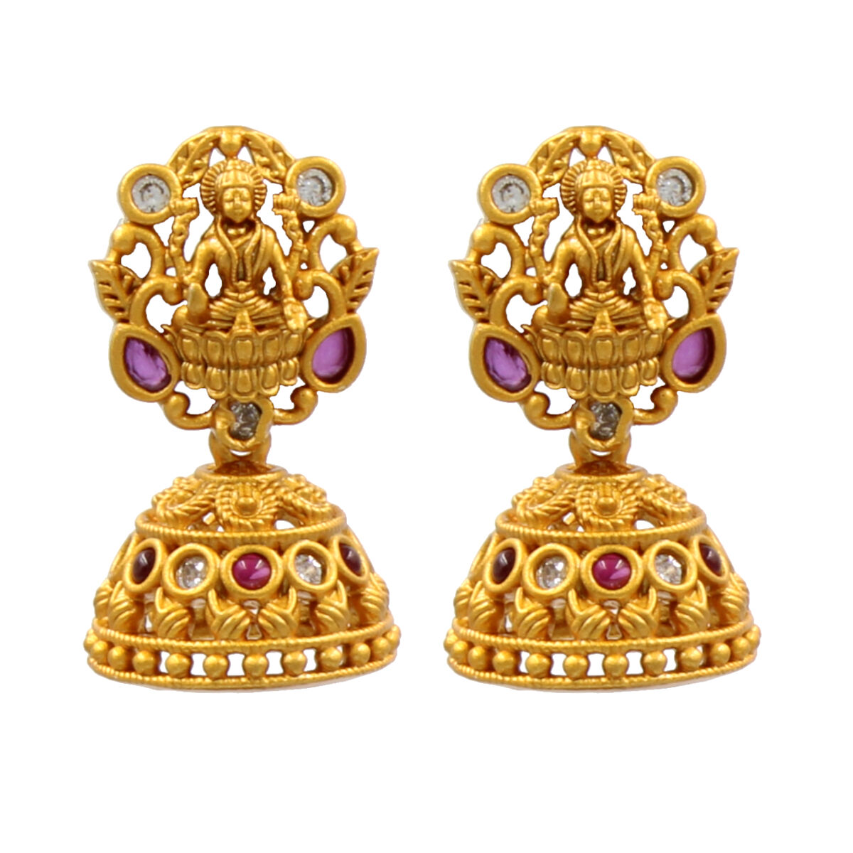 Orlenna Traditional Temple American Diamond & Pearl Combo Set
