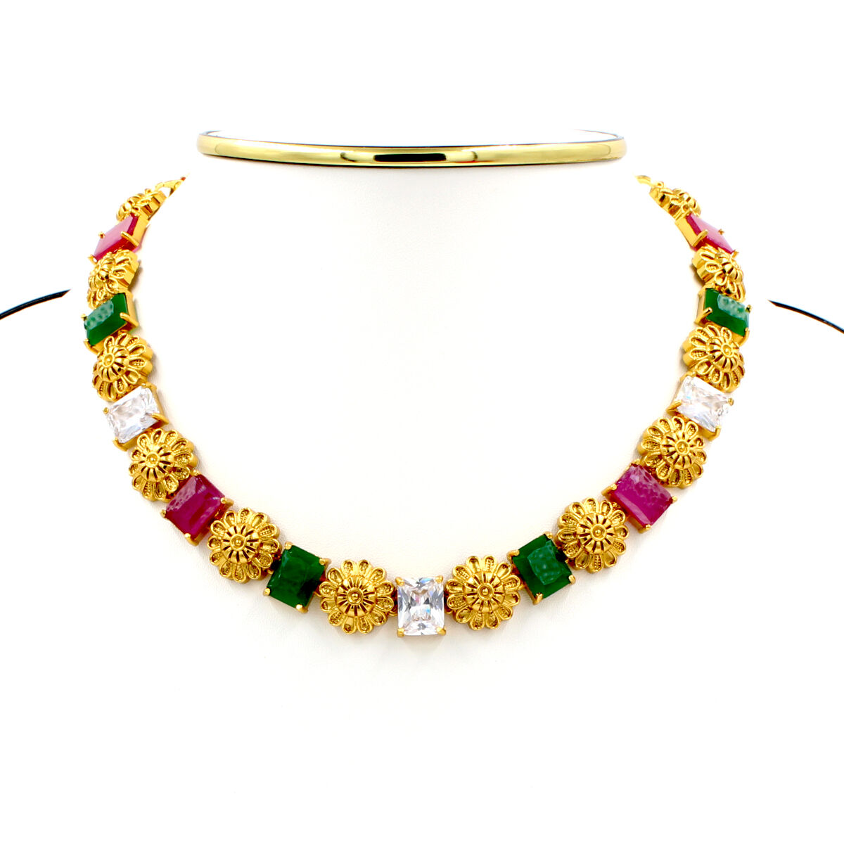 Orlenna Temple American Diamond & Crystal Choker