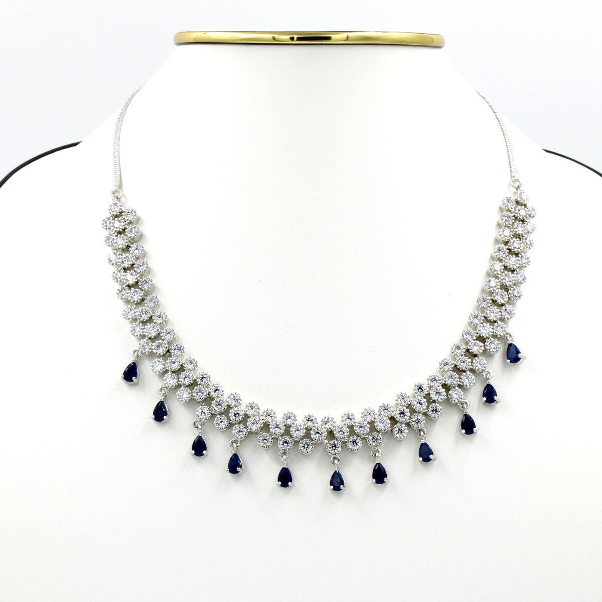 Orlenna Shine American Diamond Choker