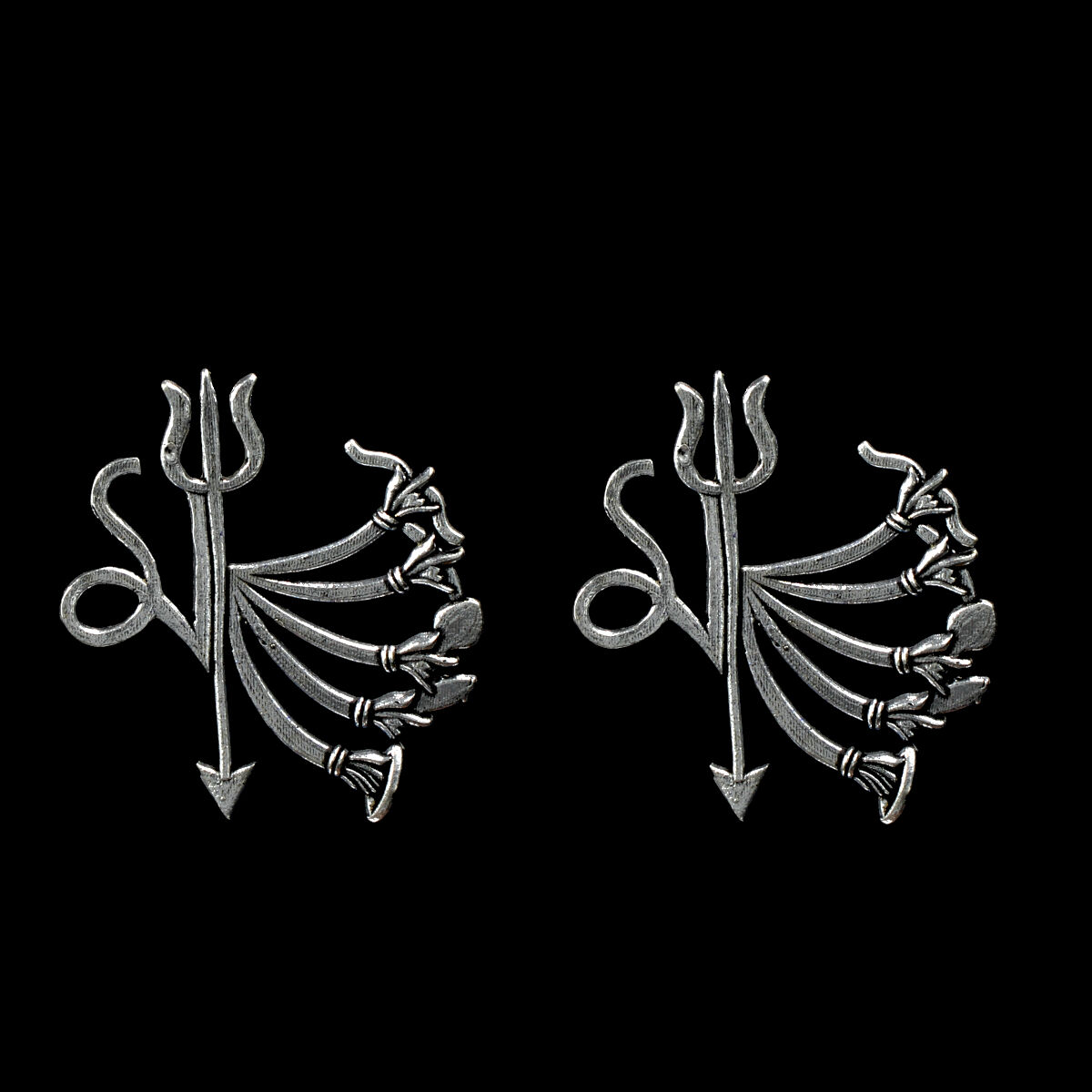 Orlenna Traditional Oxidized Necklace Set Long