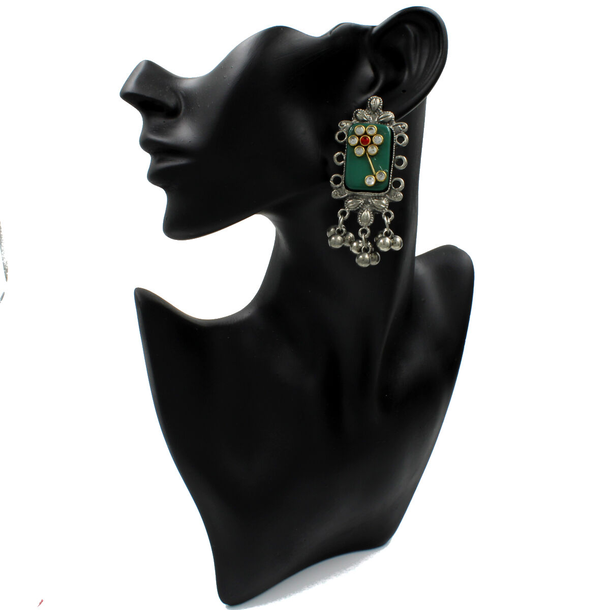 Orlenna Oxidised Kundan Choker