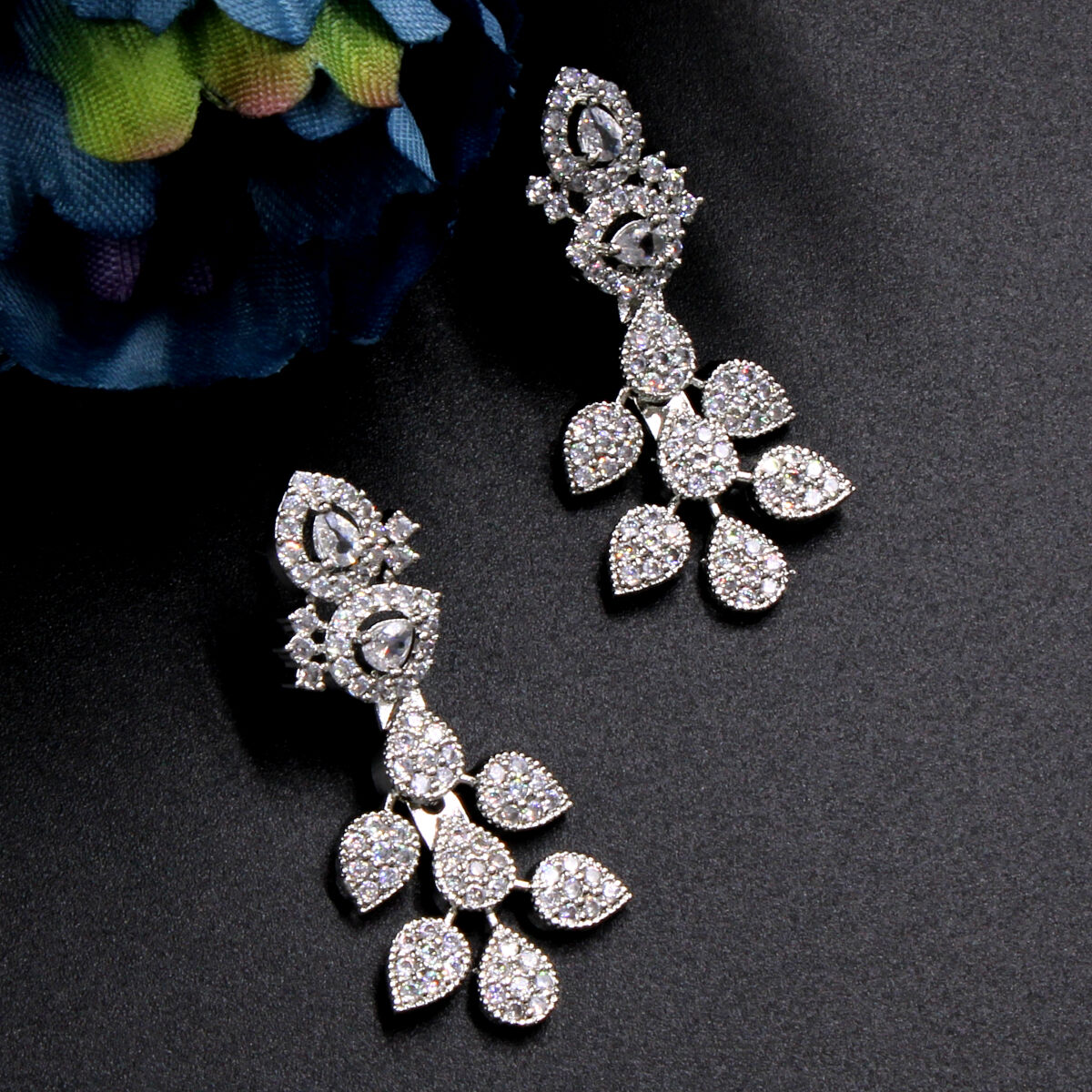 American Diamond Short Necklace Set