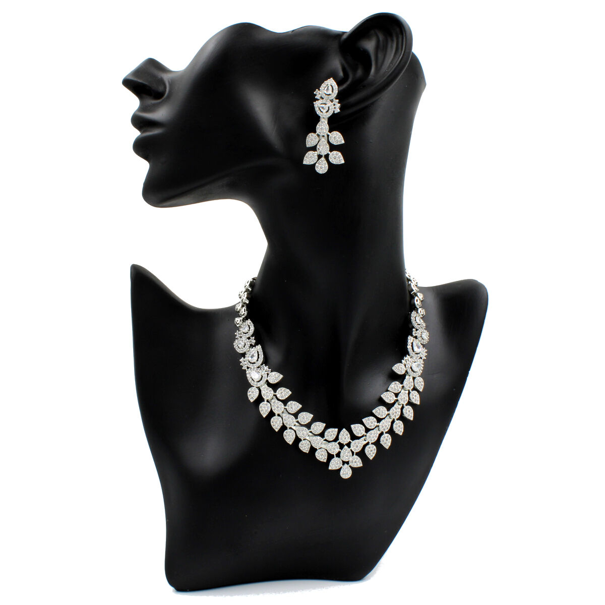 American Diamond Short Necklace Set