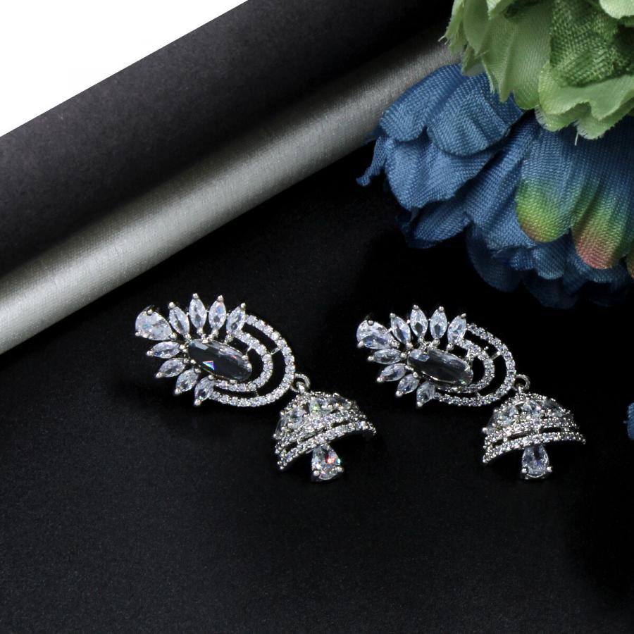 Eye Catching American Diamond Earring Set
