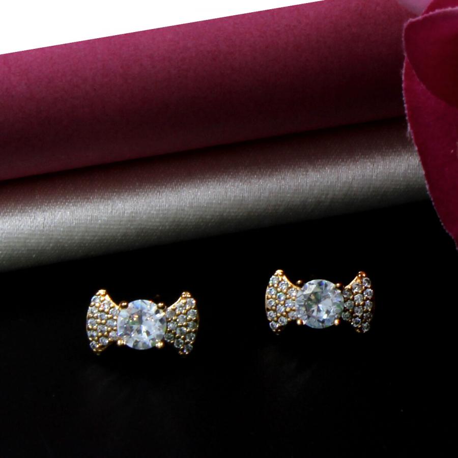 Studded With American Diamond Earring Set