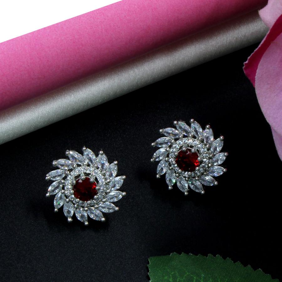 Elegantly Designed American Diamond Earring Set