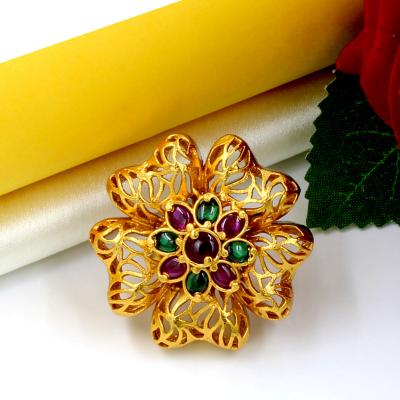 Orlenna stylish Temple Crystal Beads Finger Ring