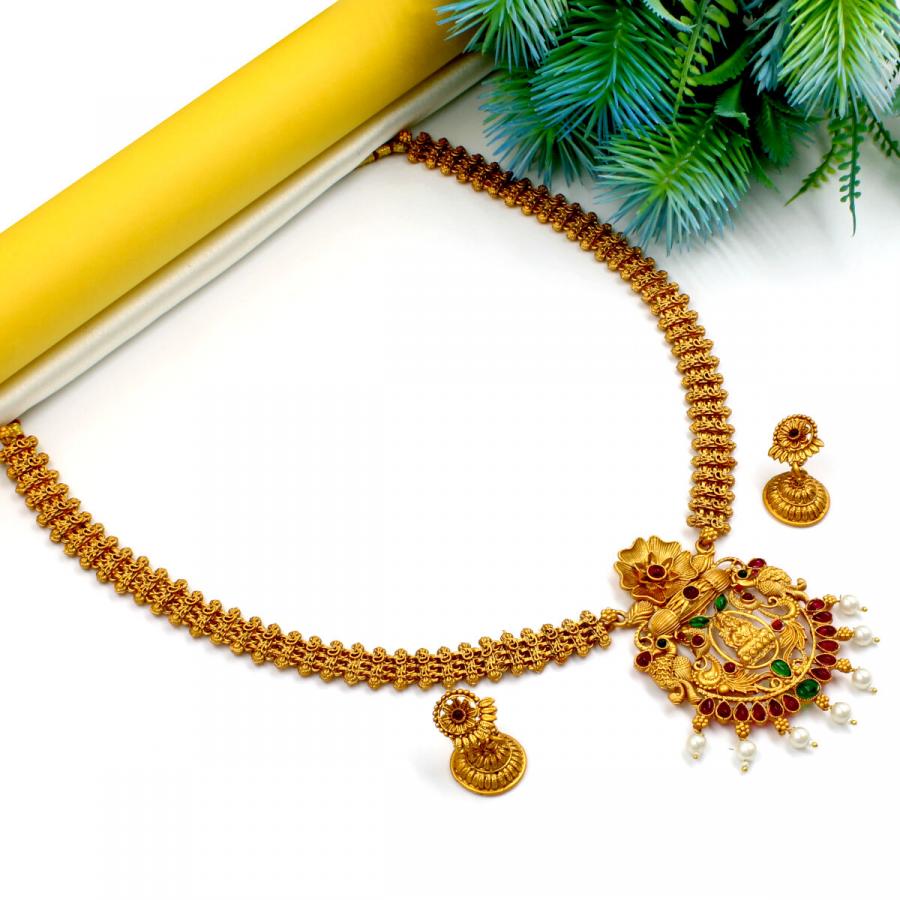 Exclusive Orlenna Temple Necklace Set Long